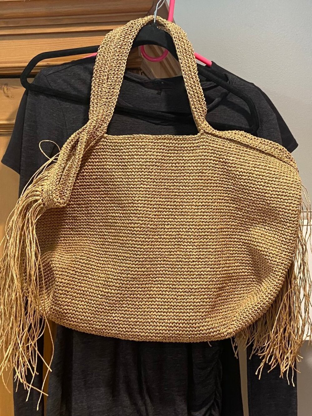 Handmade Raffia Beach Bag
